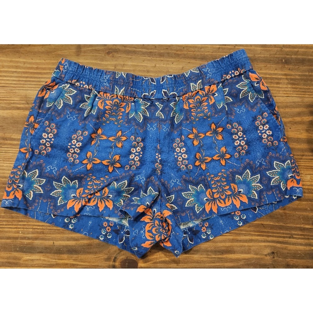 J. Crew Women's Boardwalk Pull-On Shorts Sz 12 Pockets Preppy 30x3  Inseam